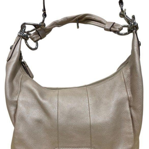 Coach Cream Leather Hobo Bag - Picture 1 of 4